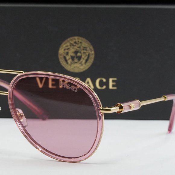 Versace Pink and Gold Sunglasses main image 4